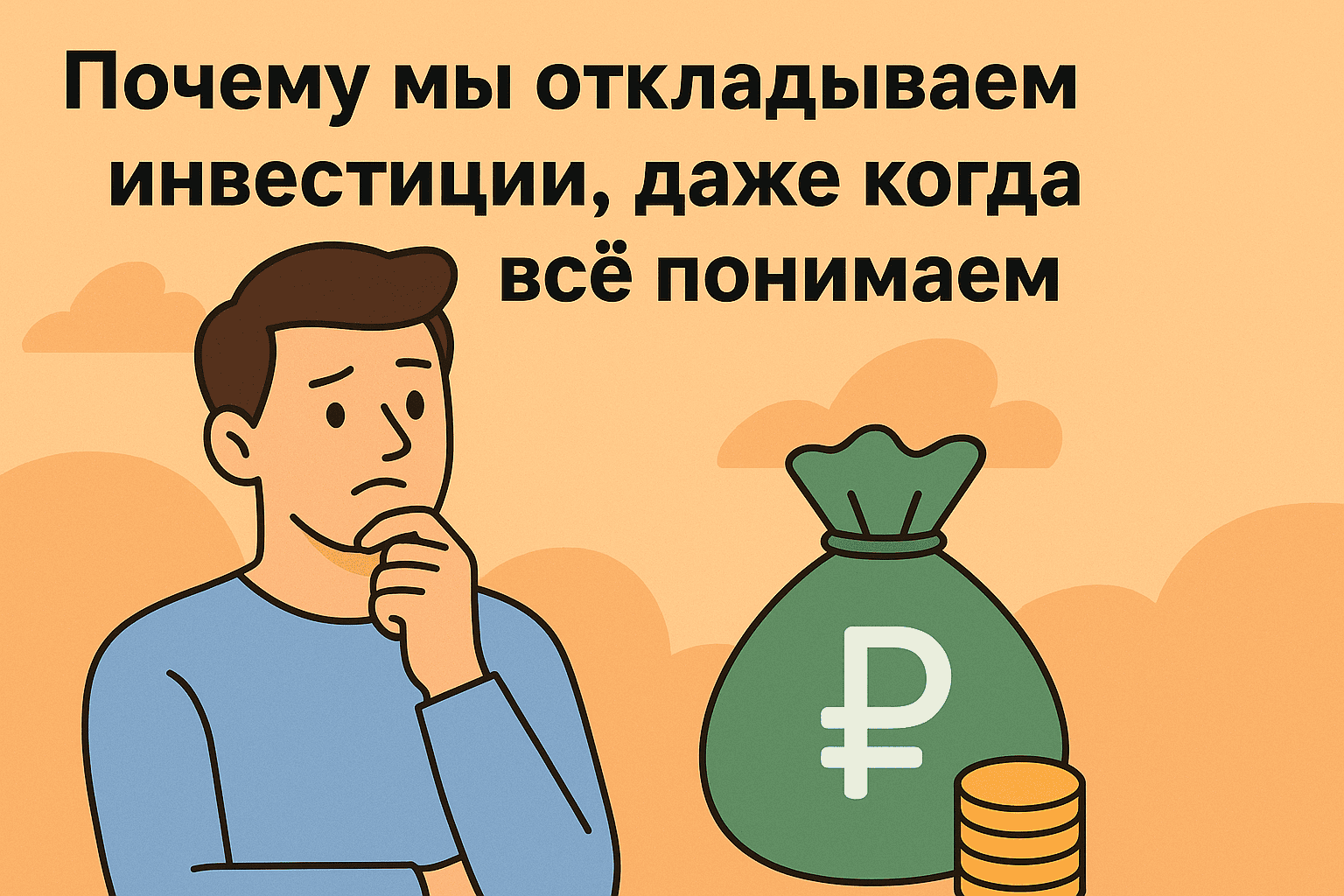 Как начать инвестировать, если всё время откладываешь: пошаговый разбор