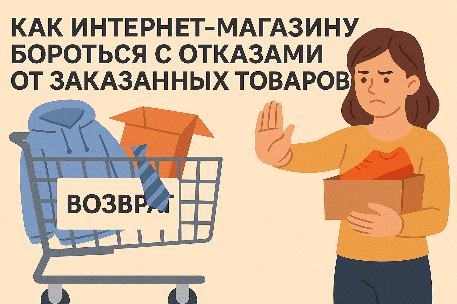 Как интернет-магазину сократить отказы от заказов: пошаговая стратегия