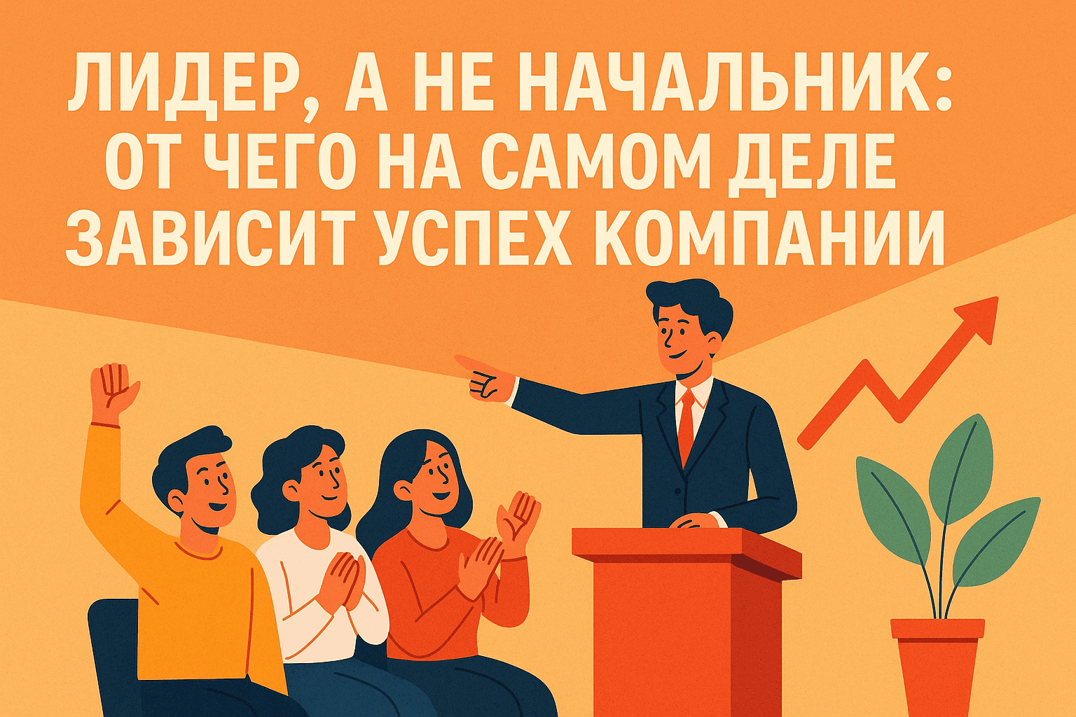 Лидер, а не начальник: от чего на самом деле зависит успех компании