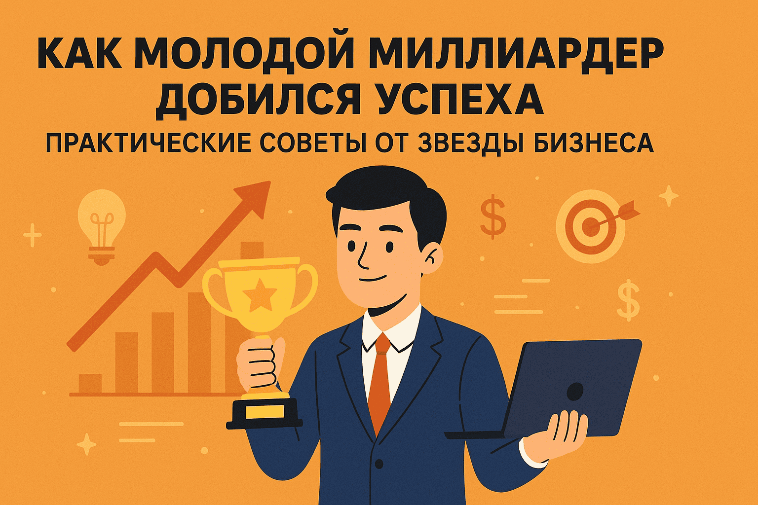 Как молодой миллиардер добился успеха: практические советы от звезды бизнеса