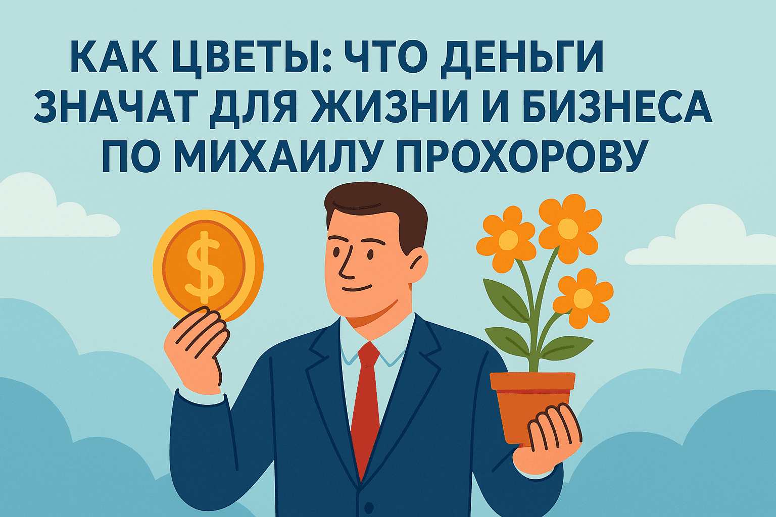 Как цветы: что деньги значат для жизни и бизнеса по Михаилу Прохорову