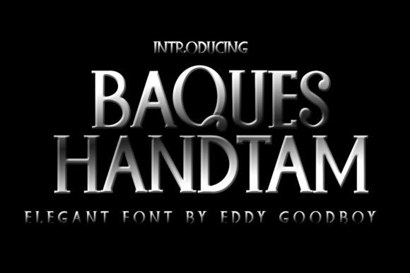 [Creativefabrica] Baques Handtam Font