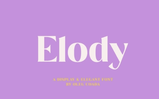 [Creativemarket] Elody Display and Elegant Font (2021)