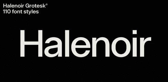 [Myfonts] Halenoir Font (2021)