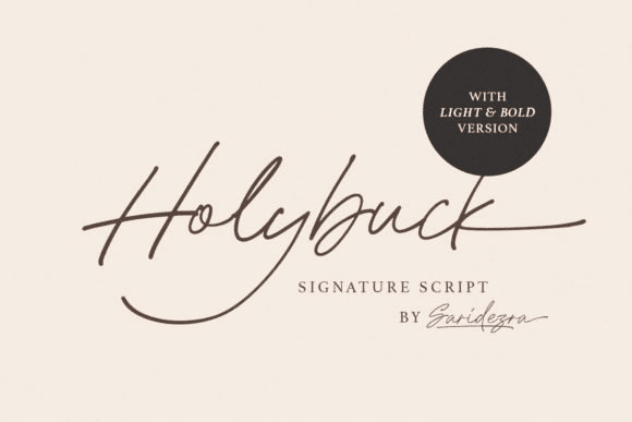 [Creativefabrica] Holybuck Font (2021)