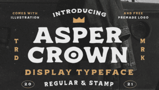 [Fontbundles] Asper Crown Font (2021)