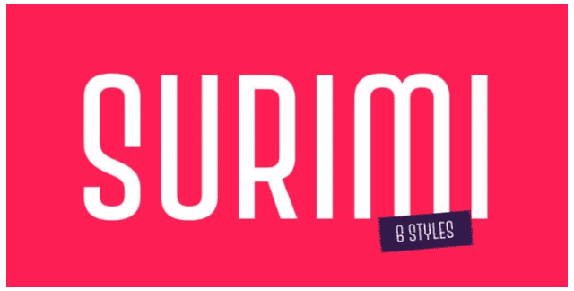 [Myfonts] Surimi Font (2021)