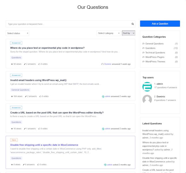 [WP] EMO Questalk Pro — плагин вопросов и ответов для WordPress [Emohelpdotcom]