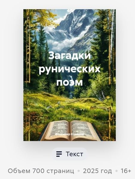 Загадки рунических поэм + Рунные ставы от blekbody [Богдан Стус, Владимир Гаврилович Комаров]