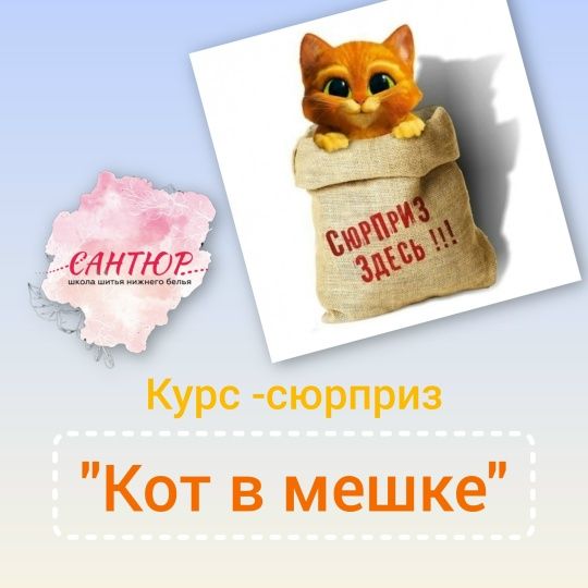 [Шитье] Курс-сюрприз "Кот в мешке" [Сантюр] [Наталья Моргунова]