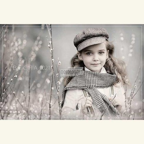 [PSD] Весенний фотошаблон. Верба [Дизайн-студия Носорог]