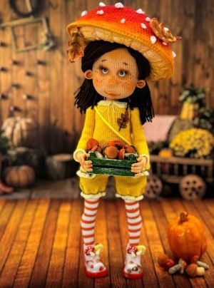 [Вязаные игрушки] Куколки Дары осени [Елена Шаповалова]