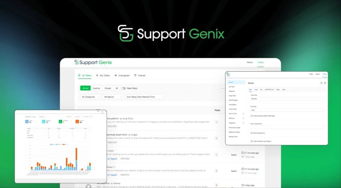 [WP] Support Genix — плагин для поддержки клиентов на WordPress [Пожизненные обновления]