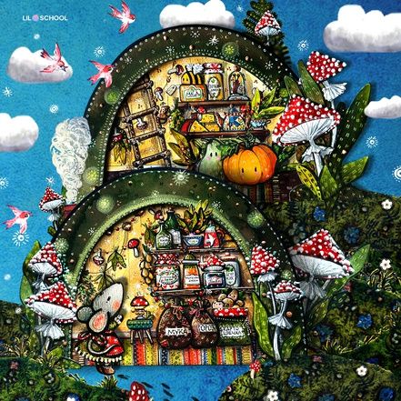 Уроки креатива: Мышкина кладовка, Овощной домик, Уютное кафе [Lil School] [Лариса Лебедева]