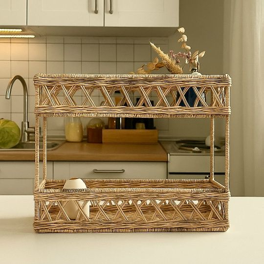 [Бумажная лоза] Этажерка на каркасе [Korzina_interior]