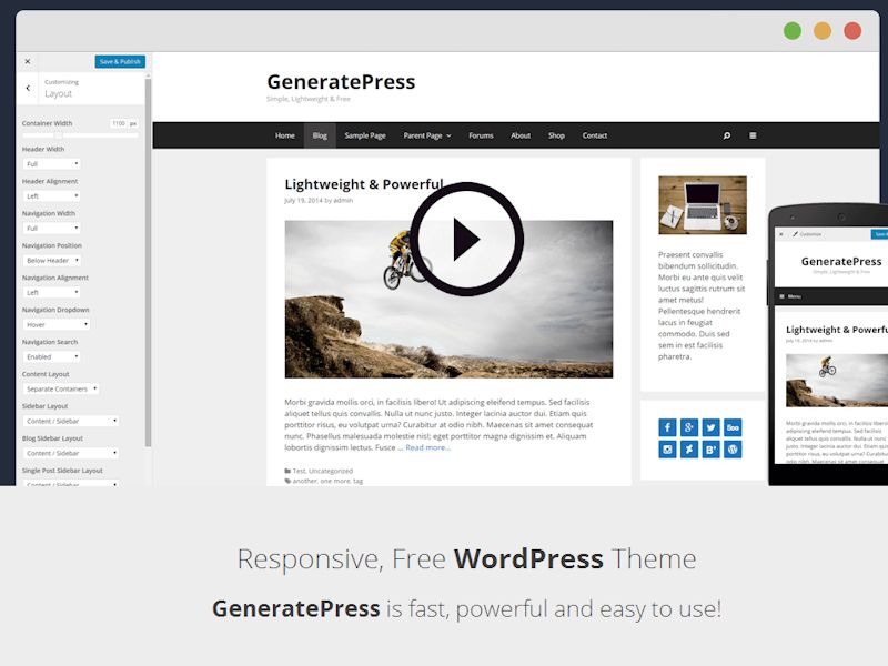 [WP] GeneratePress [generatepress.com] [Продление] [2025—2026]