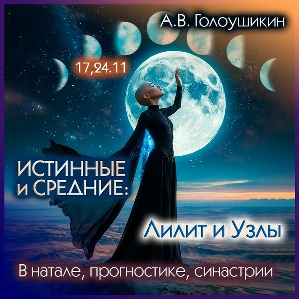 Средние и истинные: Лилит и Лунные узлы. В натале, прогностике и синастрии [Алексей Голоушкин]