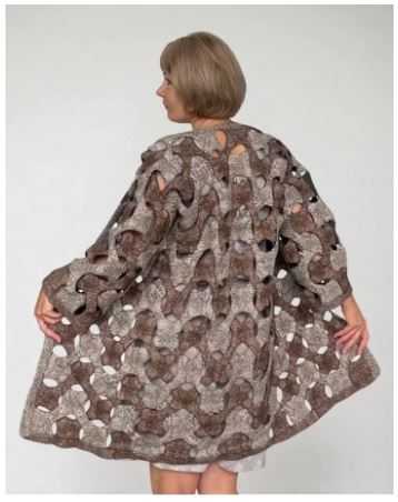 [Шитье] Пальто Зигзаги в технике Лабиринт [Шкатулочка] [Эмилия Пономарев]