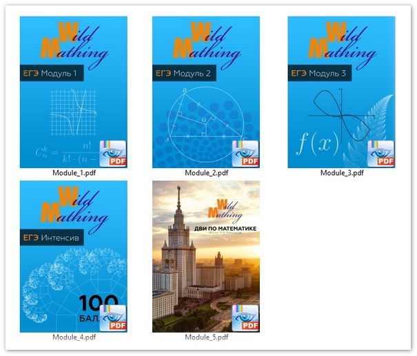 Полный комплект учебно-методических материалов годового курса для абитуриентов [Wild Mathing]