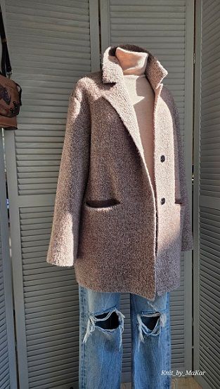 [Машинное вязание] Совместник Пальто [Татьяна Макаренко]