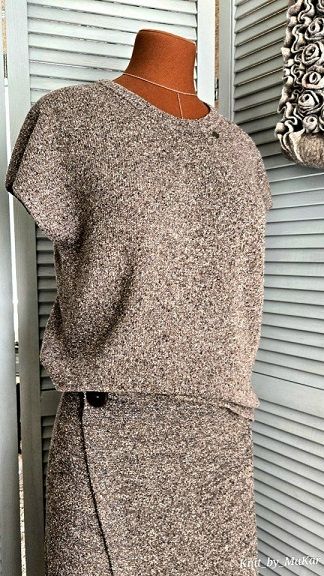 [Машинное вязание] Костюм "Соль с перцем" [Татьяна Макаренко]