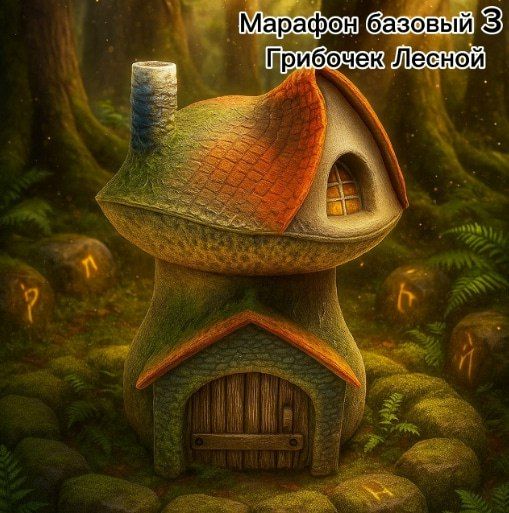 [Лепка] Марафон базовый 3. Грибочек лесной [Лёля Раевская]