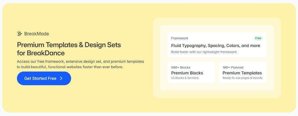 [WP] Breakmade — блоки и шаблоны для Breakdance [breakmade.com]