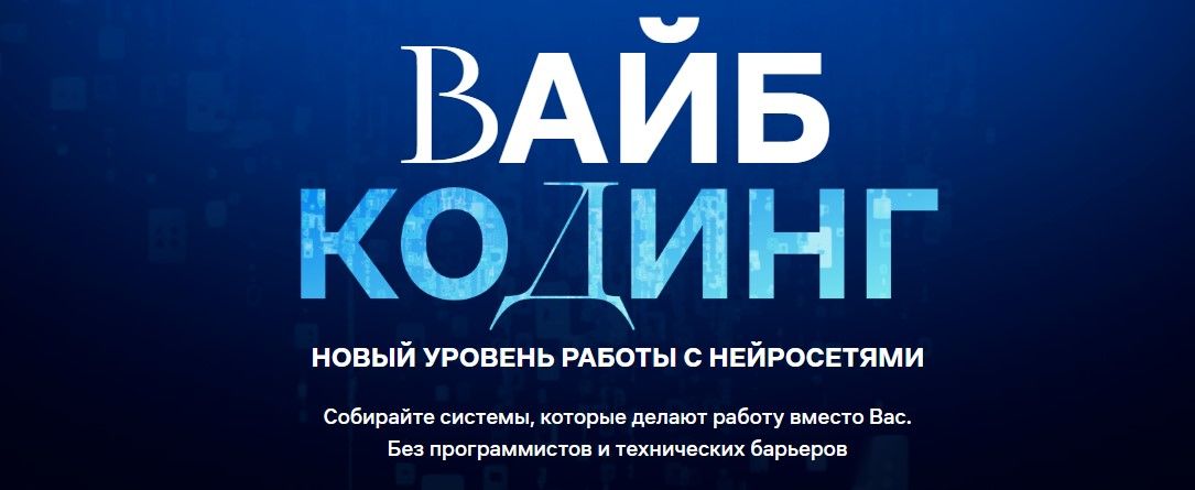 Вайб-кодинг: новый уровень работы с нейросетями [Тариф Продвинутый] [Дамир Халилов, Виктор Холостяков]