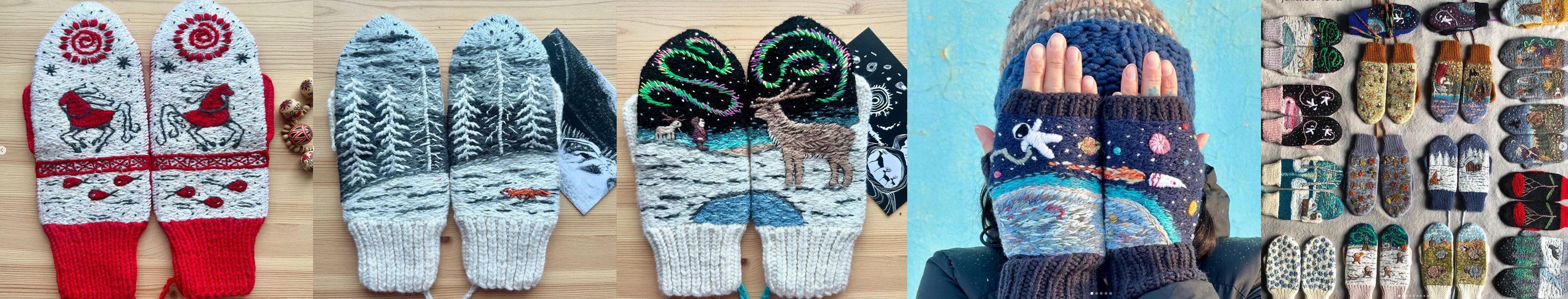 [Вышивка] Курс по вышивке на варежках [Юлия Целкова]