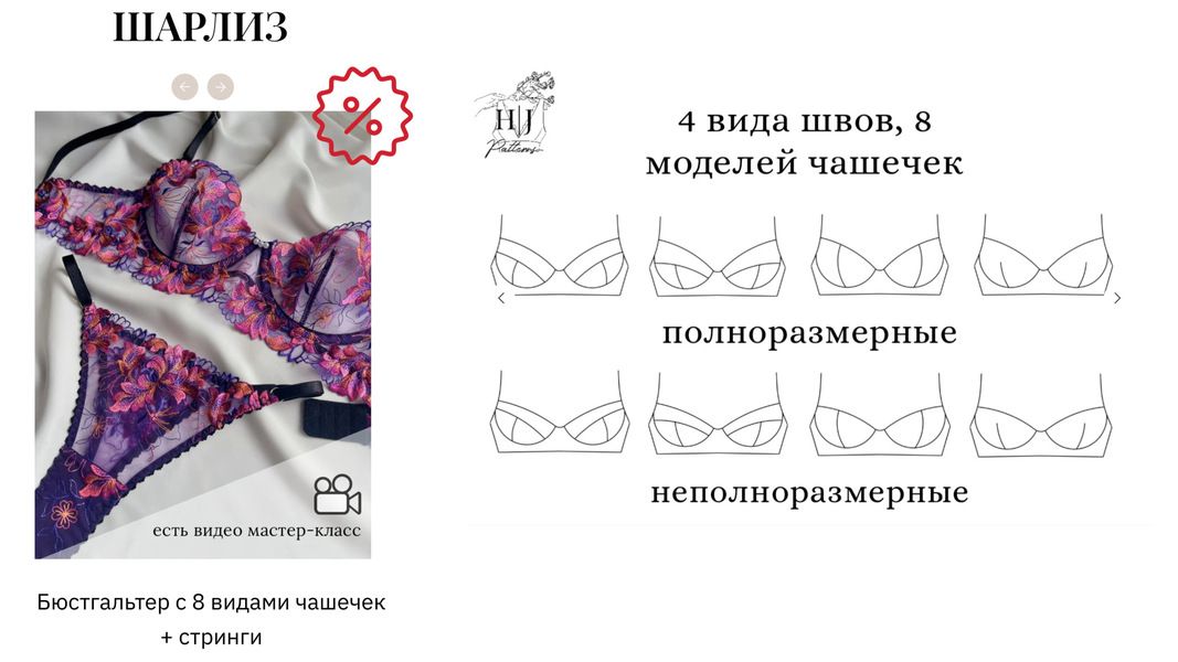 [Шитье] Комплект Шарлиз с параметрической выкройкой [H/J School] [Юлия Иванова]