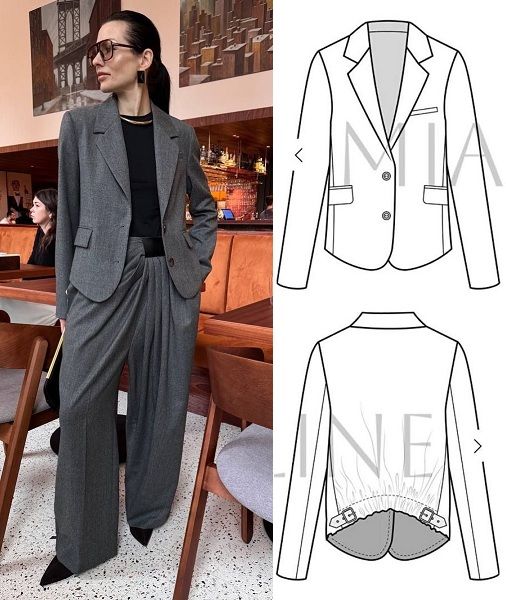 [Выкройки] Жакет 76. Размер 46 рост 158-164 [mialine]