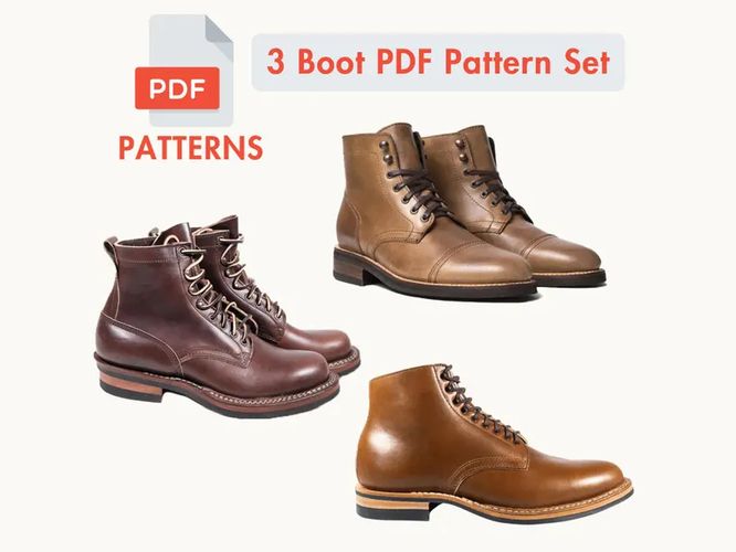 [Выкройки] Набор из 3 выкроек ботинок [Valevroshop]