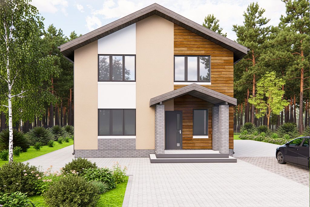 Проект дома из газобетона [Фабрика Проектоff]