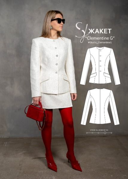 [Выкройки] Жакет Clementine G. Размер 40-50. Рост 168-172 [Кристина Юсупова]