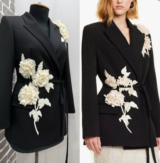 [Декор] Цветочный декор на жакете по мотивам Erdem [Катерина Ковалевская]