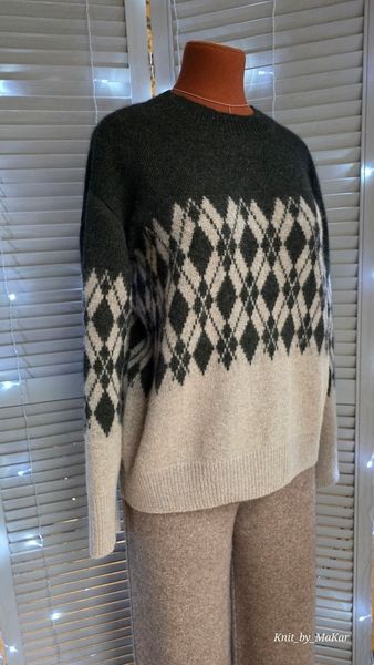 [Машинное вязание] Джемпер Запах хвои [Татьяна Макаренко]