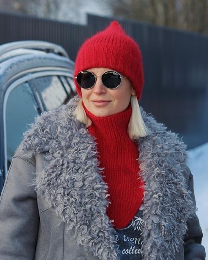 [Вязание] Комплект из шапки и Коула (манишки) . Duo set [Ксения Маликова]