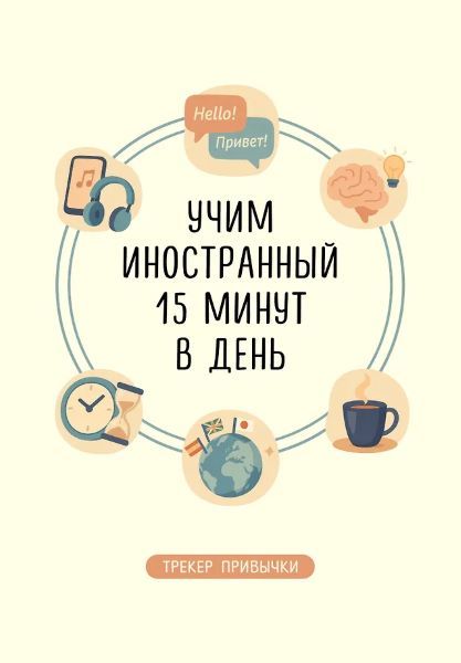 Трекер привычки: учим иностранный 15 минут в день [Эксмо]