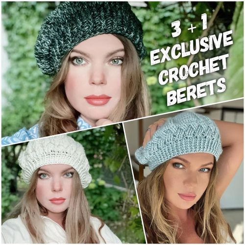 [Вязание] Три берета крючком [Nataly Masters]