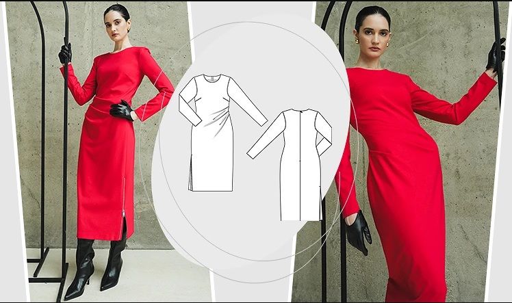 [Академия Burda] [Евгения Медведева] Трикотажное платье (2026)