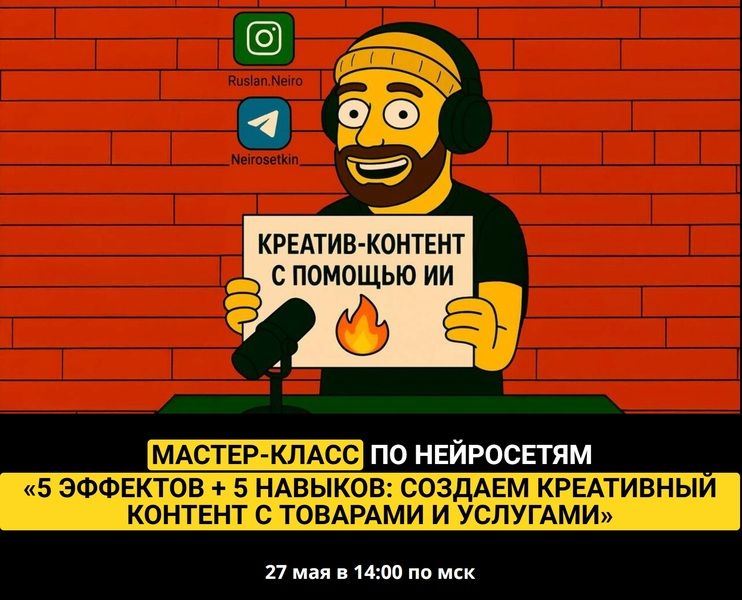 5 эффектов + 5 навыков: создаем креативный контент с товарами и услугами [Руслан Хасаншин]