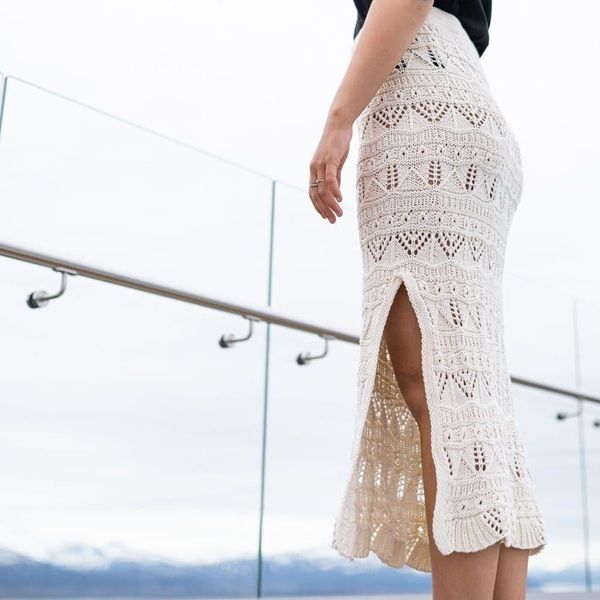 [Вязание] Вязанная спицами длинная ажурная юбка Helle skirt long [Вяжи.ру] [Sigrid Marie Blom]