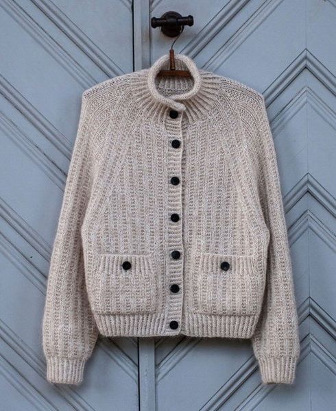 [Вязание] Модный бомбер Ribbed Raglan [Вяжи.ру] [Энн Венцель]