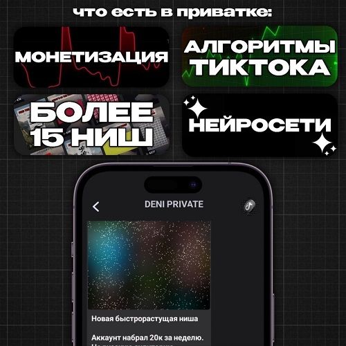 TikTok Монетизация (июнь 2025) [Deni]