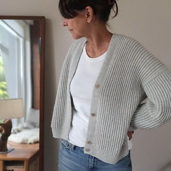 [Вязание] Стильный кардиган оверсайз вязаный спицами сверху Coomo cardigan [Вяжи.ру] [Ankestrick]