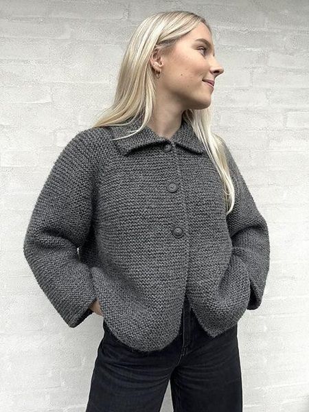 [Вязание] Стильный жакет платочной вязкой Simply me Jacket [Вяжи.ру]