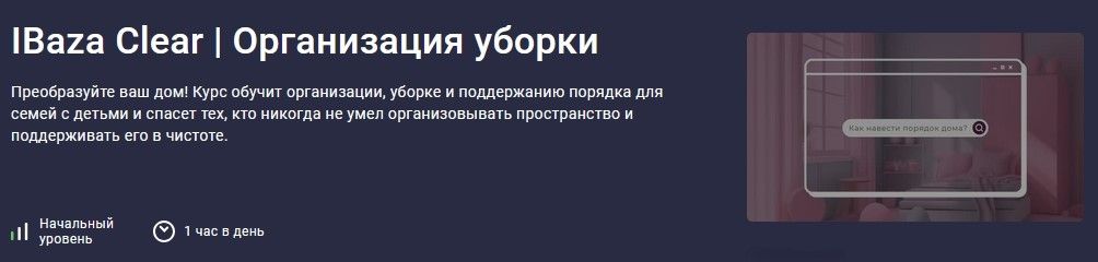 IBaza Clear | Организация уборки [stepik] [IBaza EdTech]
