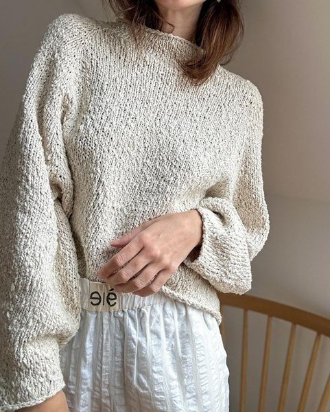 [Вязание] Джемпер из фактурной пряжи My Bohemian Jumper, вязаный спицами сверху [Вяжи.ру] [Norgardknitters]