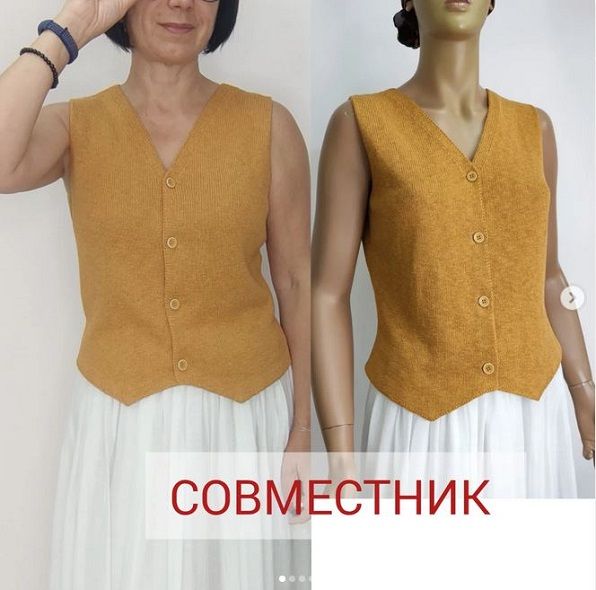 [Машинное вязание] Жилет "Летний [alpakaomsk] [Жанна Гребенюк]