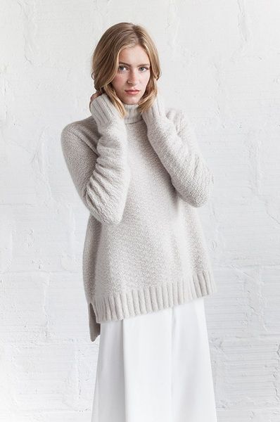 [Вязание] Свитер с удлиненной спинкой Los из Woolfolk осень-зима 2016 [Вяжи.ру] [Ashley Yousling]